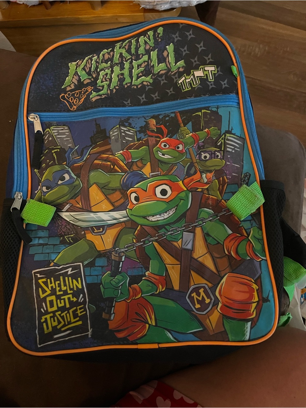 Teenage Mutant Ninja Turtles Kids Backpack - Green & Blue
